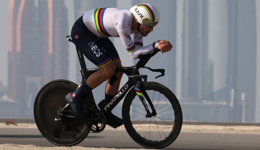 Filippo Ganna, ciclista del Team Ineos.