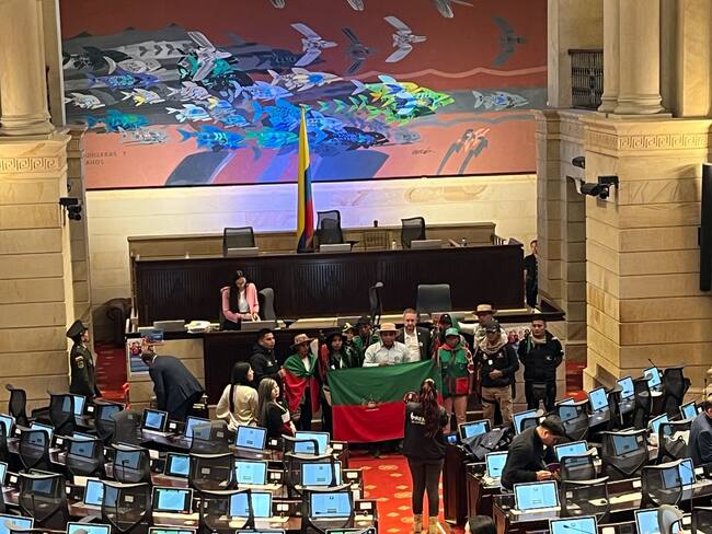 Minga indígena pide al Congreso avanzar en aprobación de proyectos que beneficien a sus comunidades