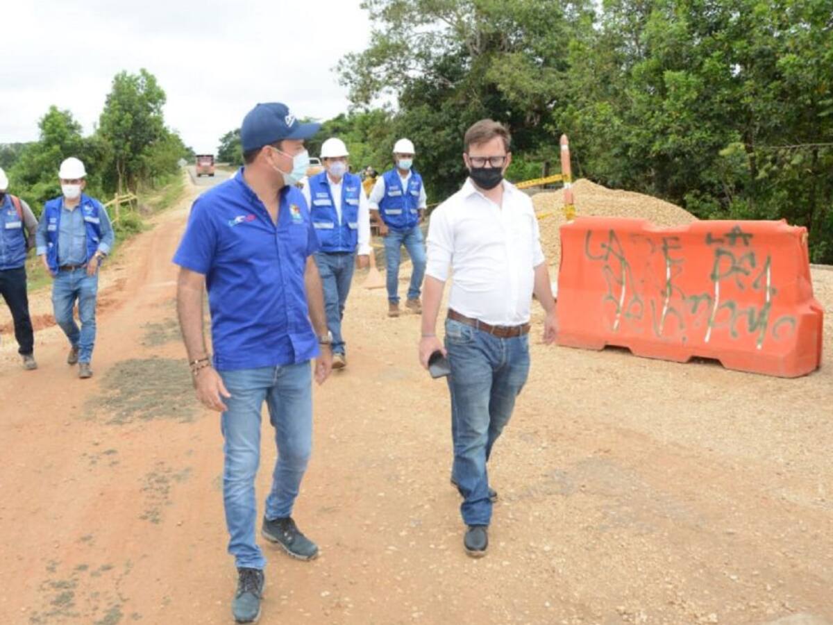 Gobernación de Sucre satisfecha con avance de vía Las Tablitas- San Marcos
