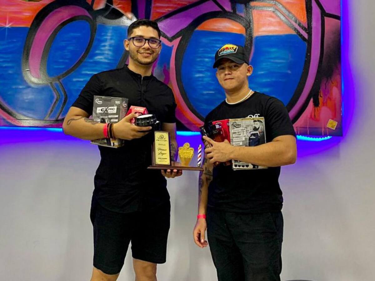 Barberos en Santa Marta se alzan ganadores en la competencia Level Barbers