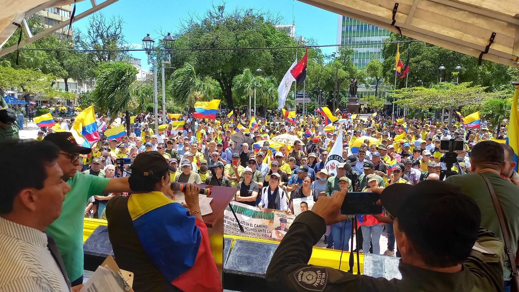 Concentración de las reservas militares en Cúcuta