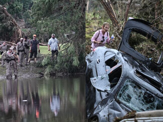 Inundaciones en Texas HOY. 
 EFE/EPA/DUSTIN SAFRANEK