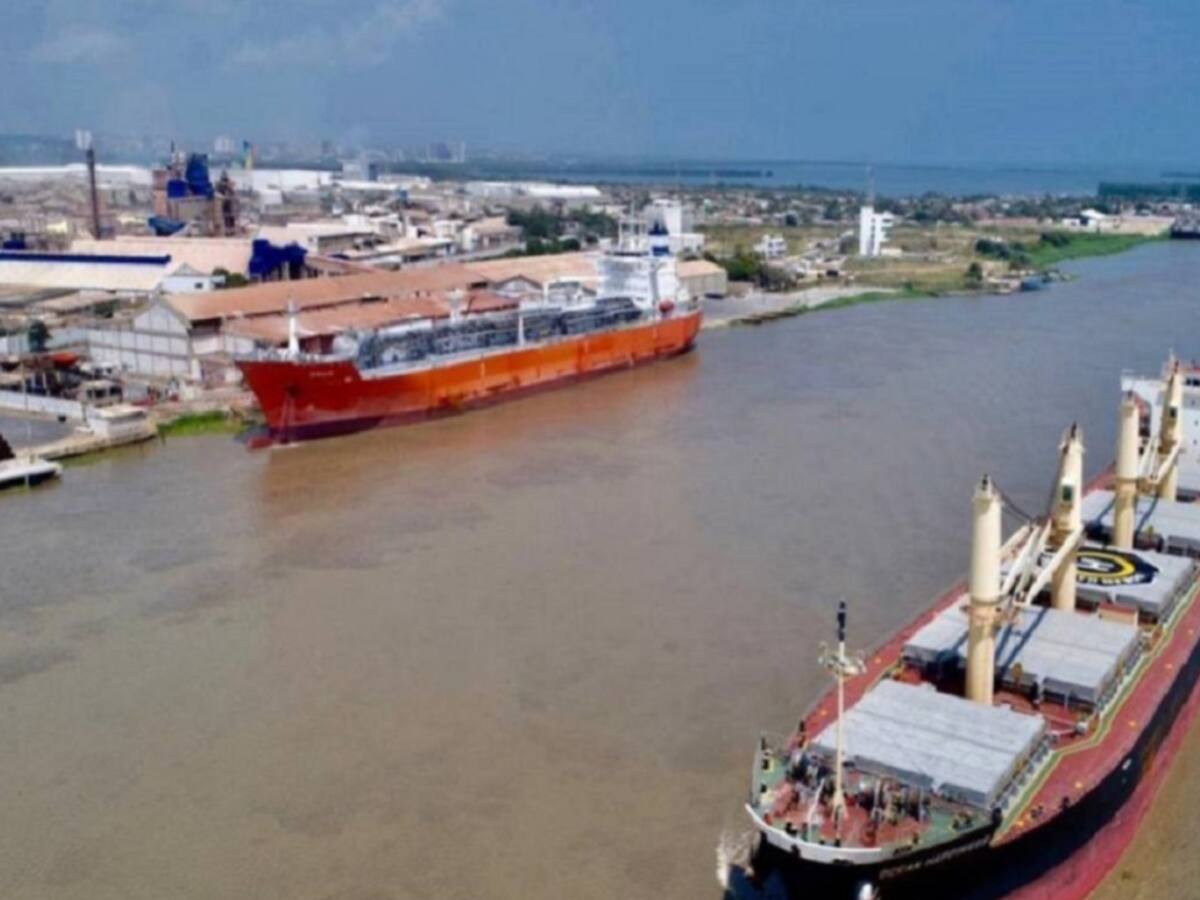 En julio bajó la movilización de toneladas en el Puerto de Barranquilla