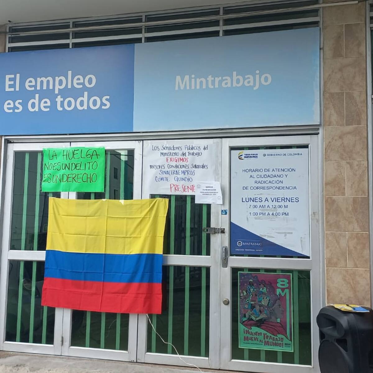 Habrá plantón por parte del sindicato del Ministerio del Trabajo en el Quindío