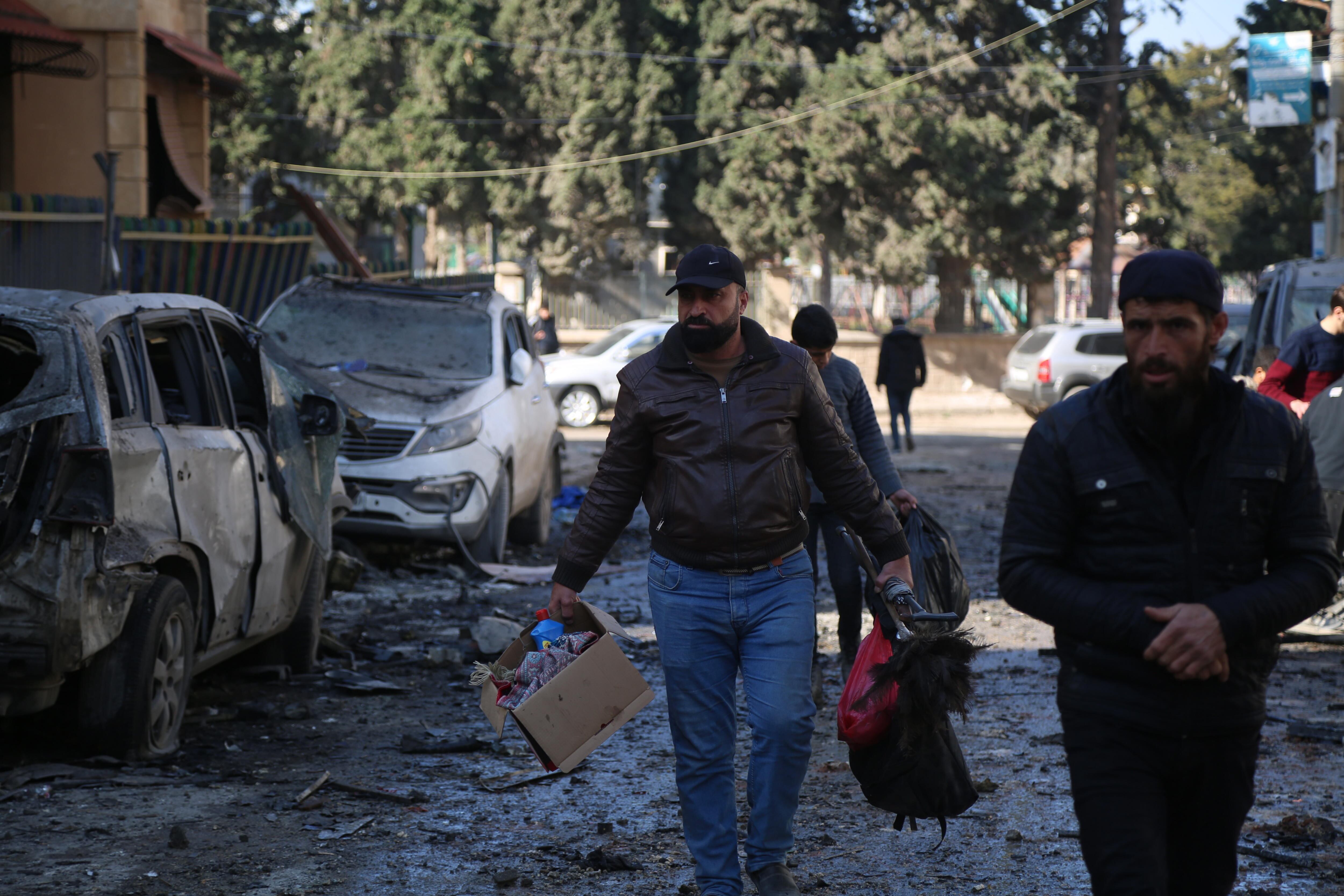 Desplazados en el noroeste de Siria. 

 EFE/EPA/BILAL AL HAMMOUD
