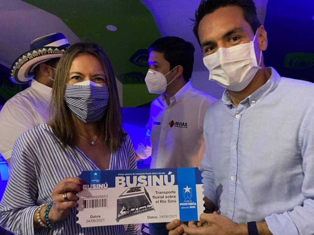 Montería pone en marcha Businú, primer sistema transporte fluvial del país