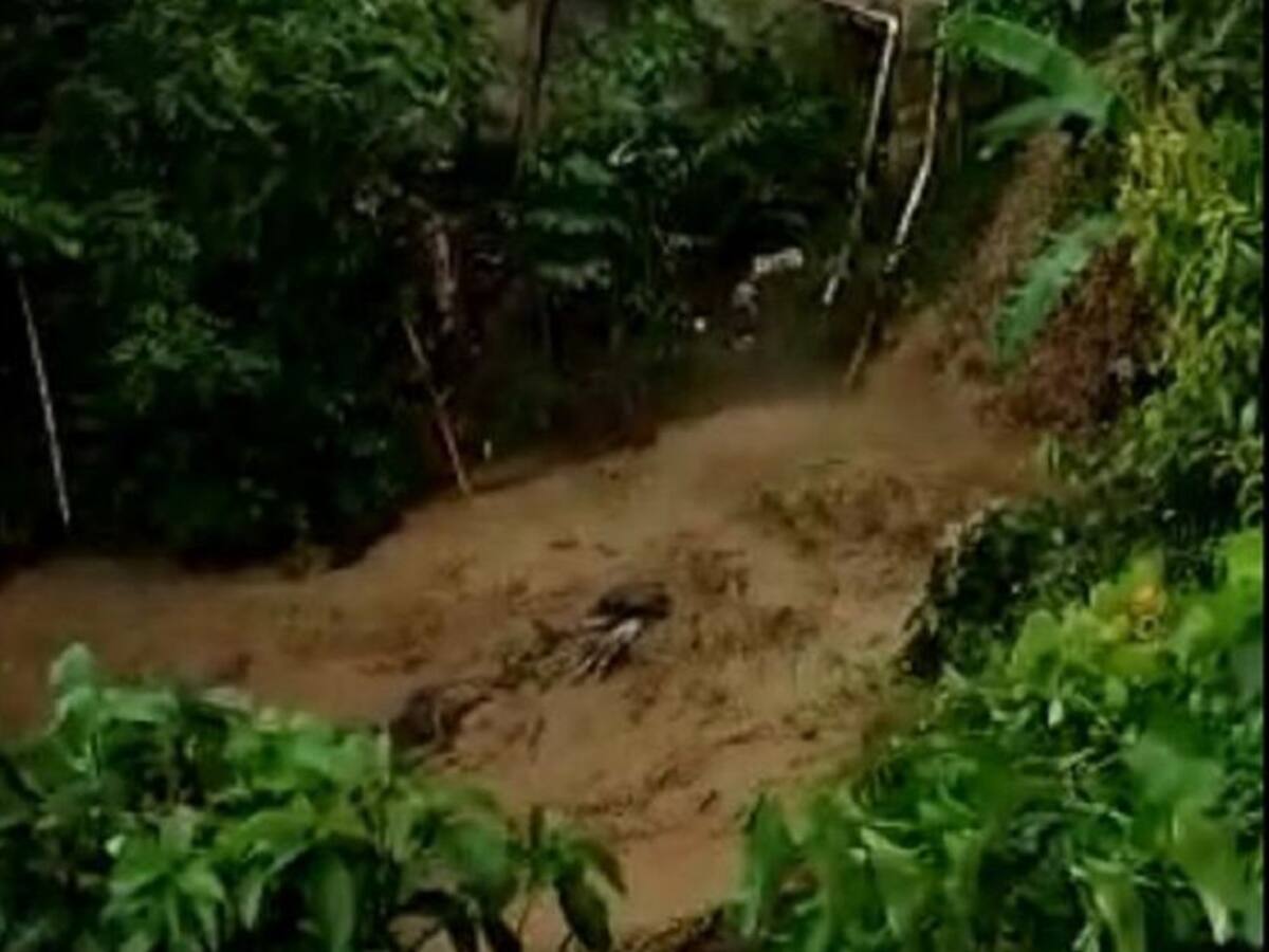 Al menos 400 familias están afectadas tras un fuerte aguacero en Amagá