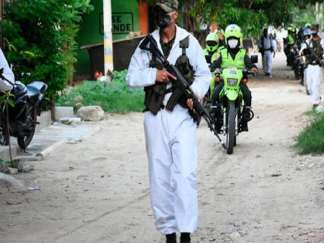 Operativos de las autoridades en Barranquilla.