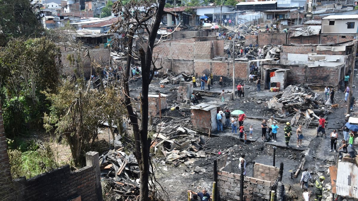 Catherine Trujillo, damnificada incendio en Armenia