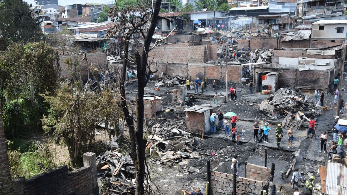 Catherine Trujillo, damnificada incendio en Armenia