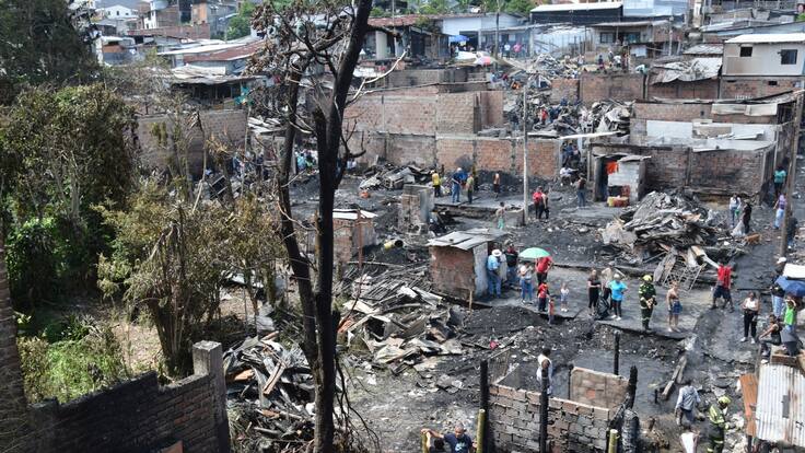 Catherine Trujillo, damnificada incendio en Armenia