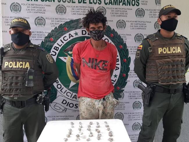 Policía reporta 21 detenidos en las últimas 24 horas en Cartagena