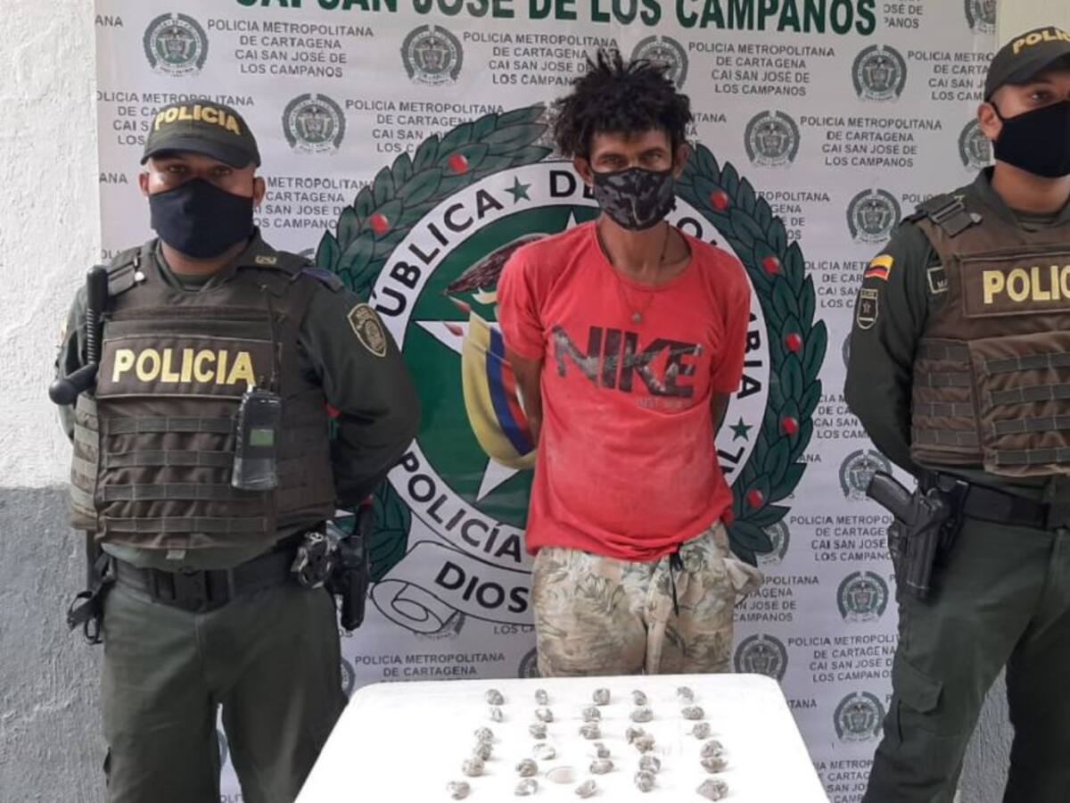 Policía reporta 21 detenidos en las últimas 24 horas en Cartagena