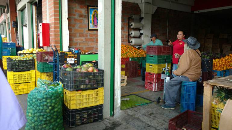 Alimentos en la Central Mayorista de Antioquia.
