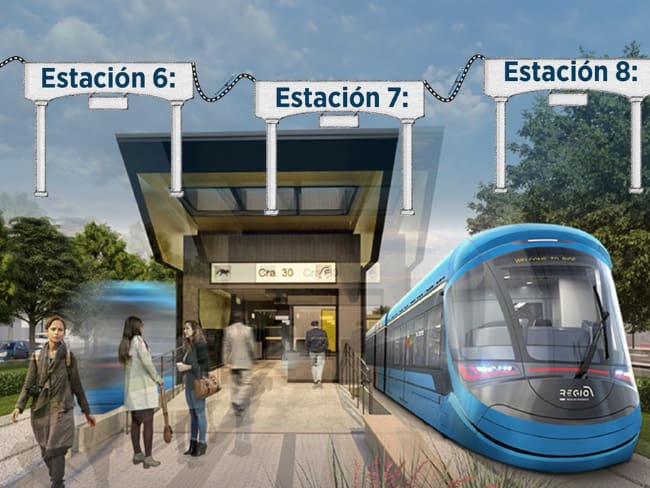Estaciones elevadas del Regiotram de Occidente/ Foto: Gobernación Cundinamarca