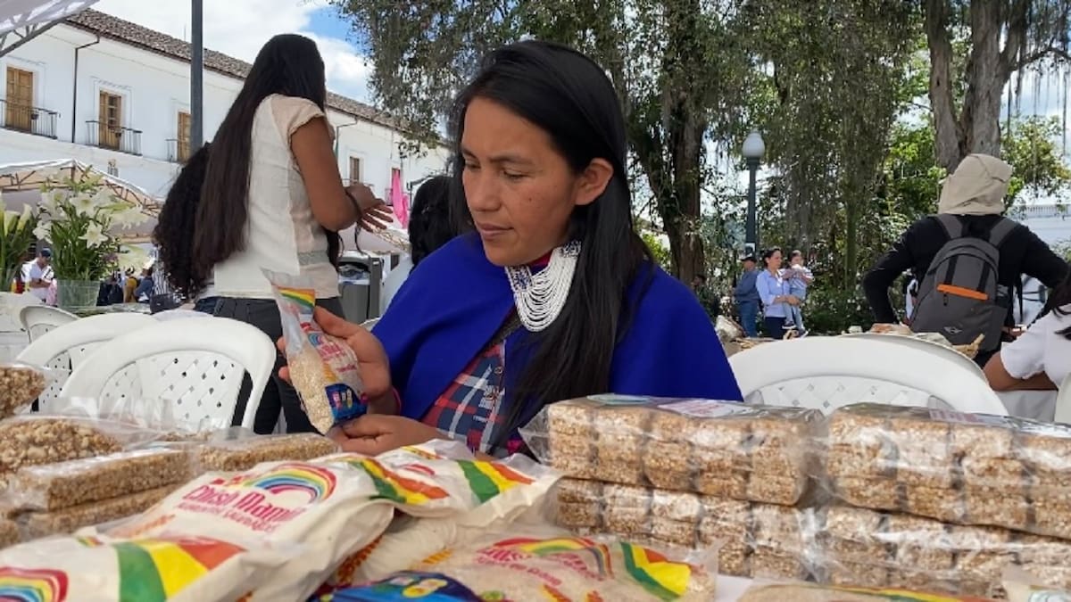 Crispetas de quinua y amaranto, un emprendimiento indígena en el Cauca