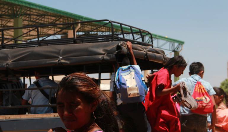 ARCHIVO/ Imagen de referencia de habitantes de Paraguachón en la frontera.