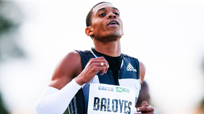 Bernardo Baloyes, atleta colombiano que no estará en la prueba de los 200 metros planos en Tokio
