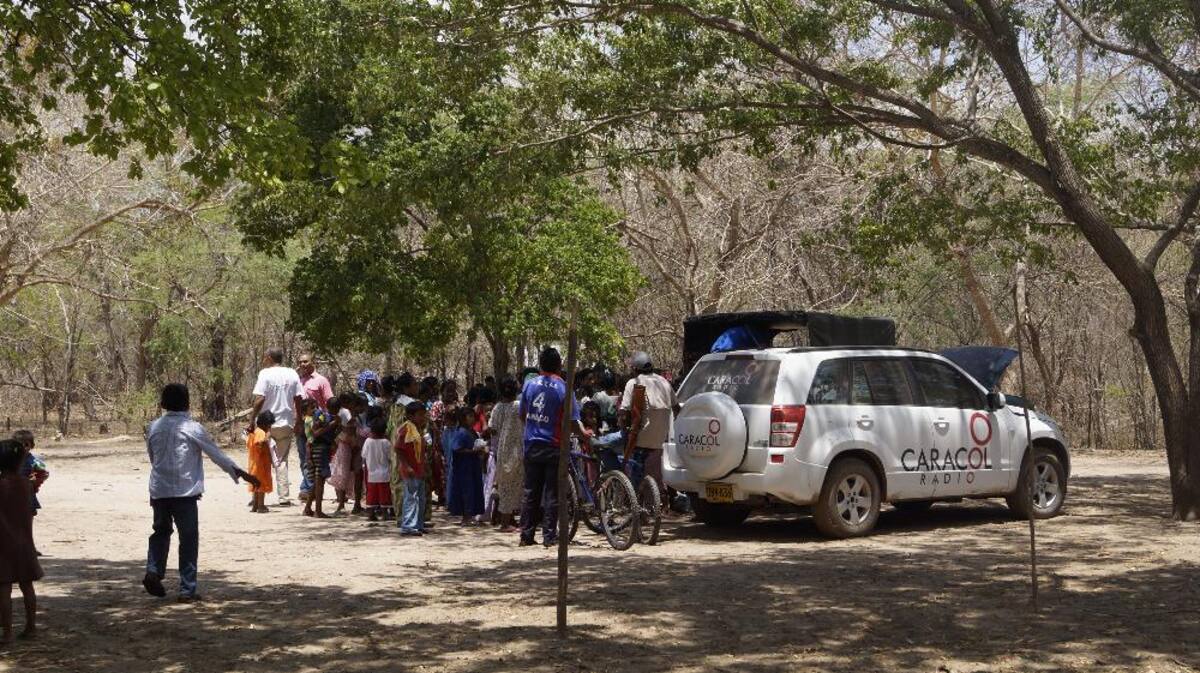 Recorrido de Caracol Radio por las zonas que aguantan sed. Fotos de Luis Enrique Rodríguez