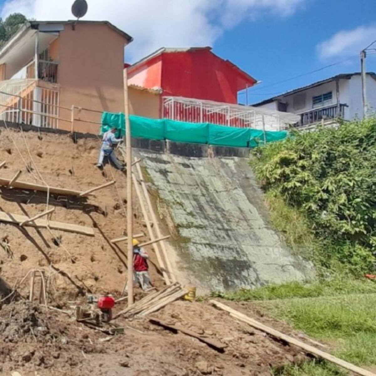 Avanzan las obras de mitigación del riesgo en Manizales