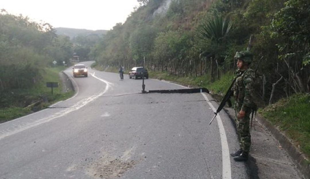 Explosivos en la vía Cúcuta- Ocaña