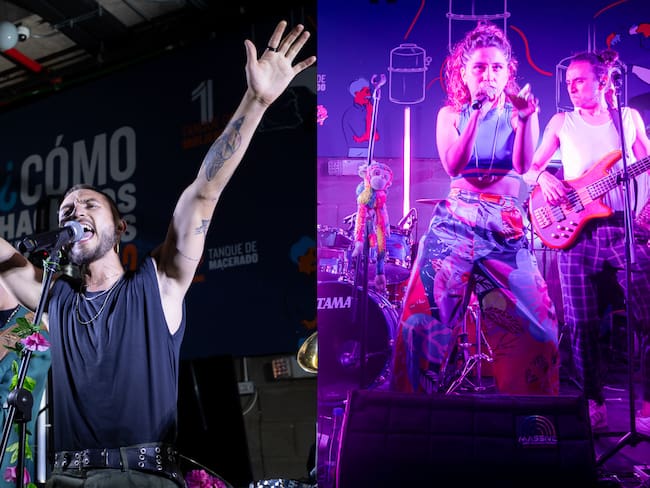 La banda Nasa Histoires y Linda Habitante, ganadores de 'Sonidos de la Cumbre'. Foto: Festival Cordillera / BBC.