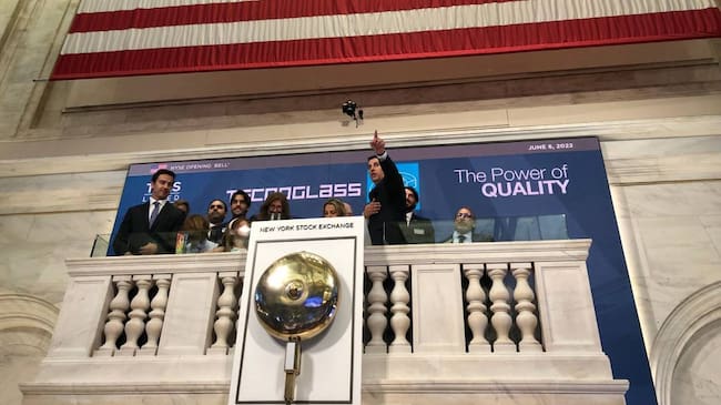 La empresa Tecnoglass dio apertura a la Bolsa de Valores de Nueva York. Foto: Caracol Radio