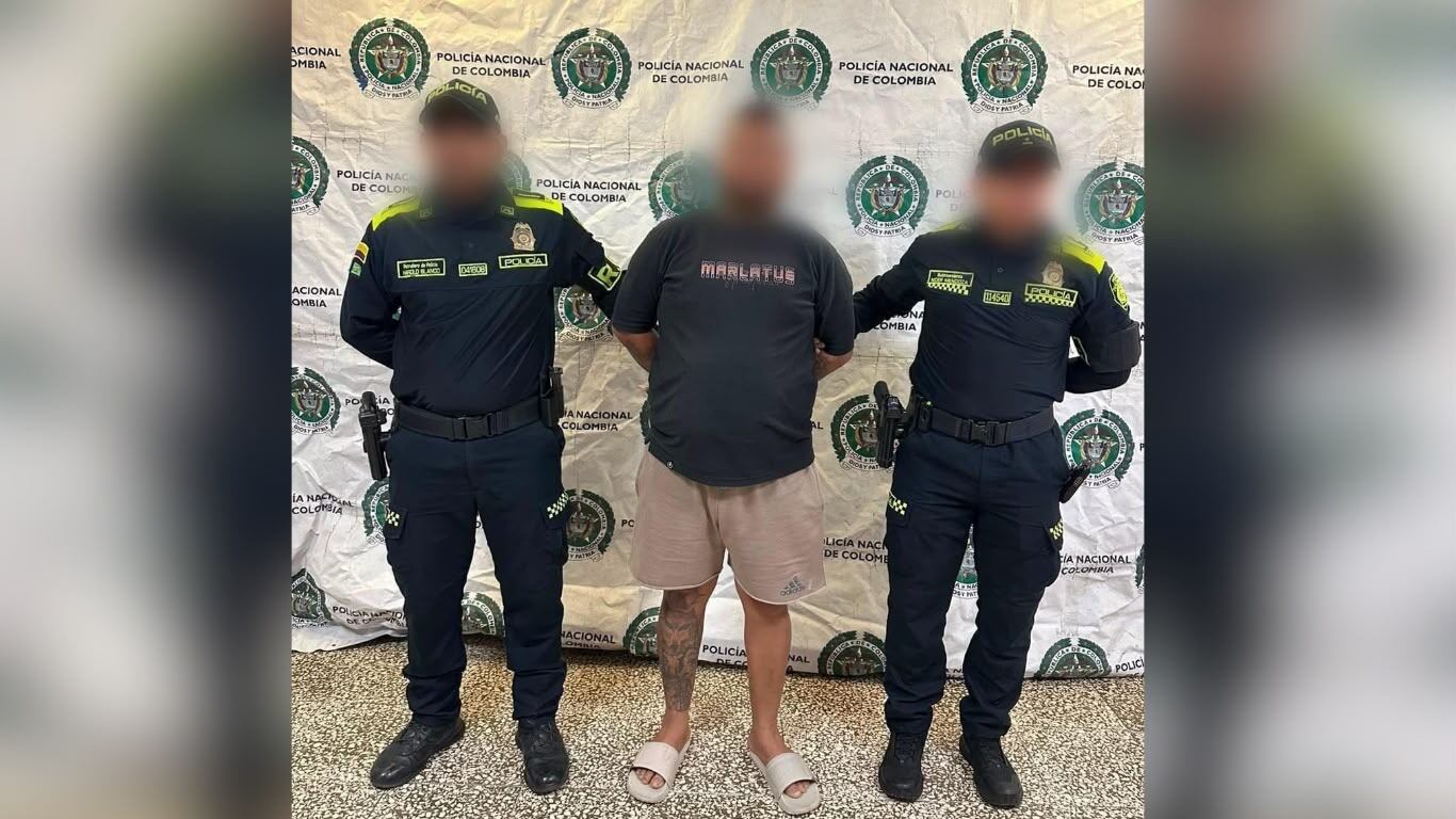 Capturan en Barranquilla a alias ‘Copete’, señalado de homicidio durante millonario. Foto: Policía de Barranquilla.