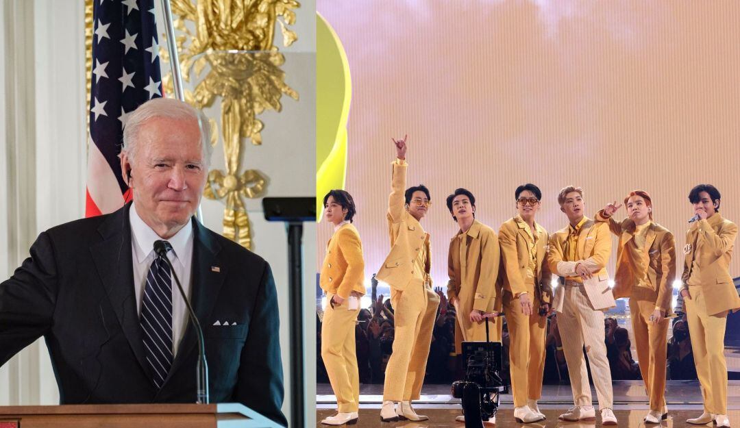 Joe Biden invitó a los integrantes de BTS a la Casa Blanca
