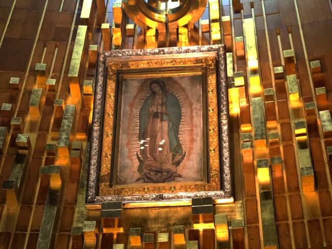 Virgen de Guadalupe, imagen de referencia.