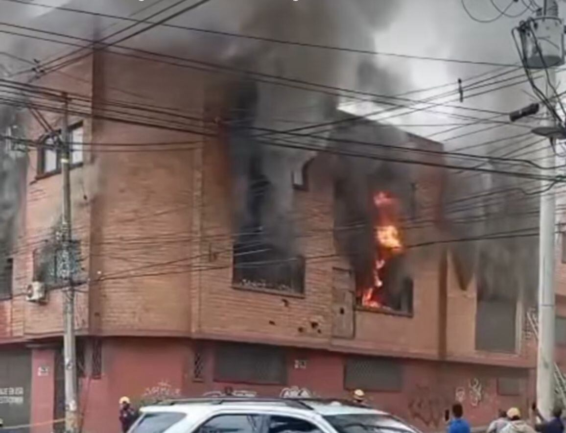 Incendio estructural Itagüí. Foto: Itagüiseño.