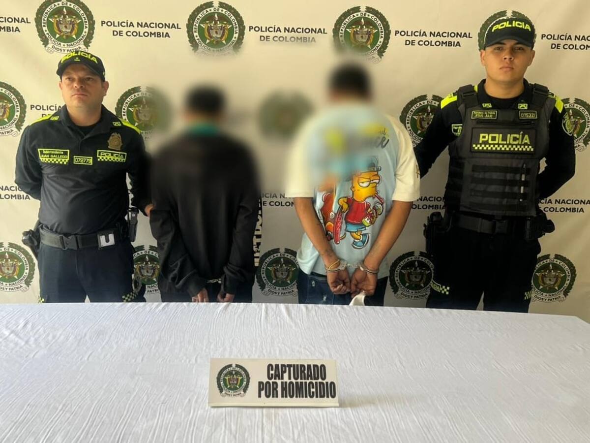 Dos hombres capturados por homicidio en el centro de Medellín tras seguimiento con cámaras del 123