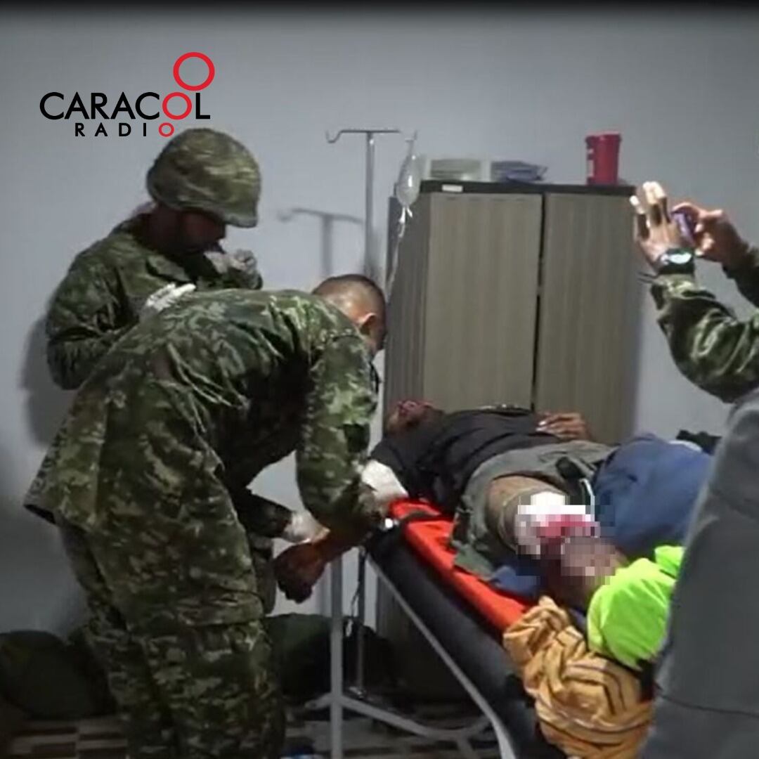 Campesino herido en Segovia- FOTO Caracol Radio