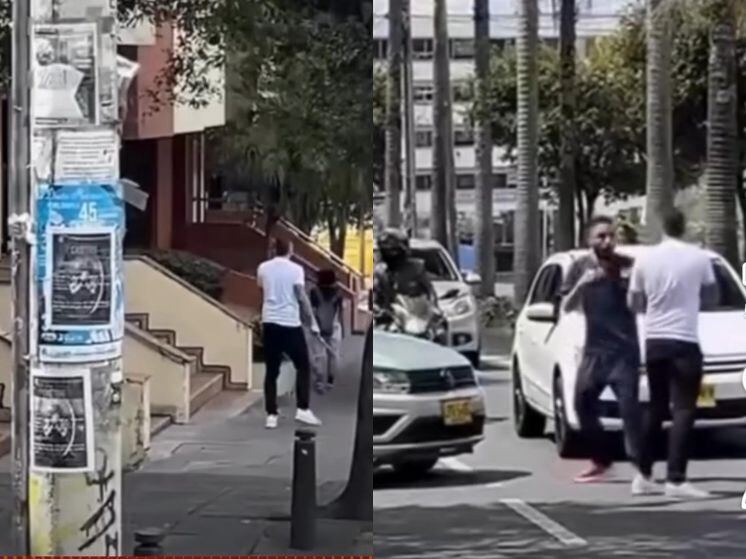 Capturas de pantalla de uno de los videos publicados por los testigos.