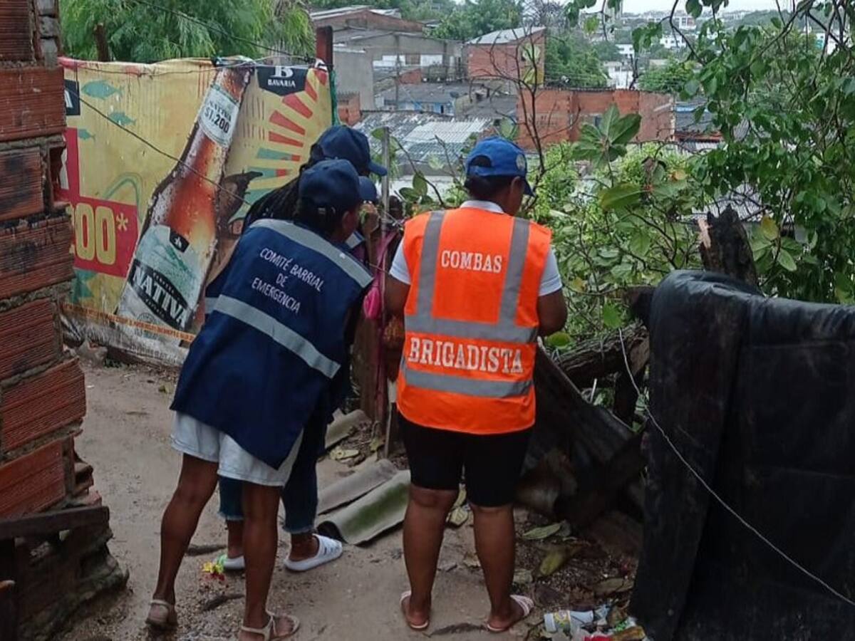Siete emergencias atendidas tras fuerte lluvia en Cartagena