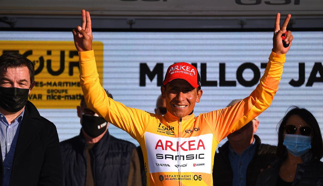Nairo en el Tour de los Alpes Maritimos.