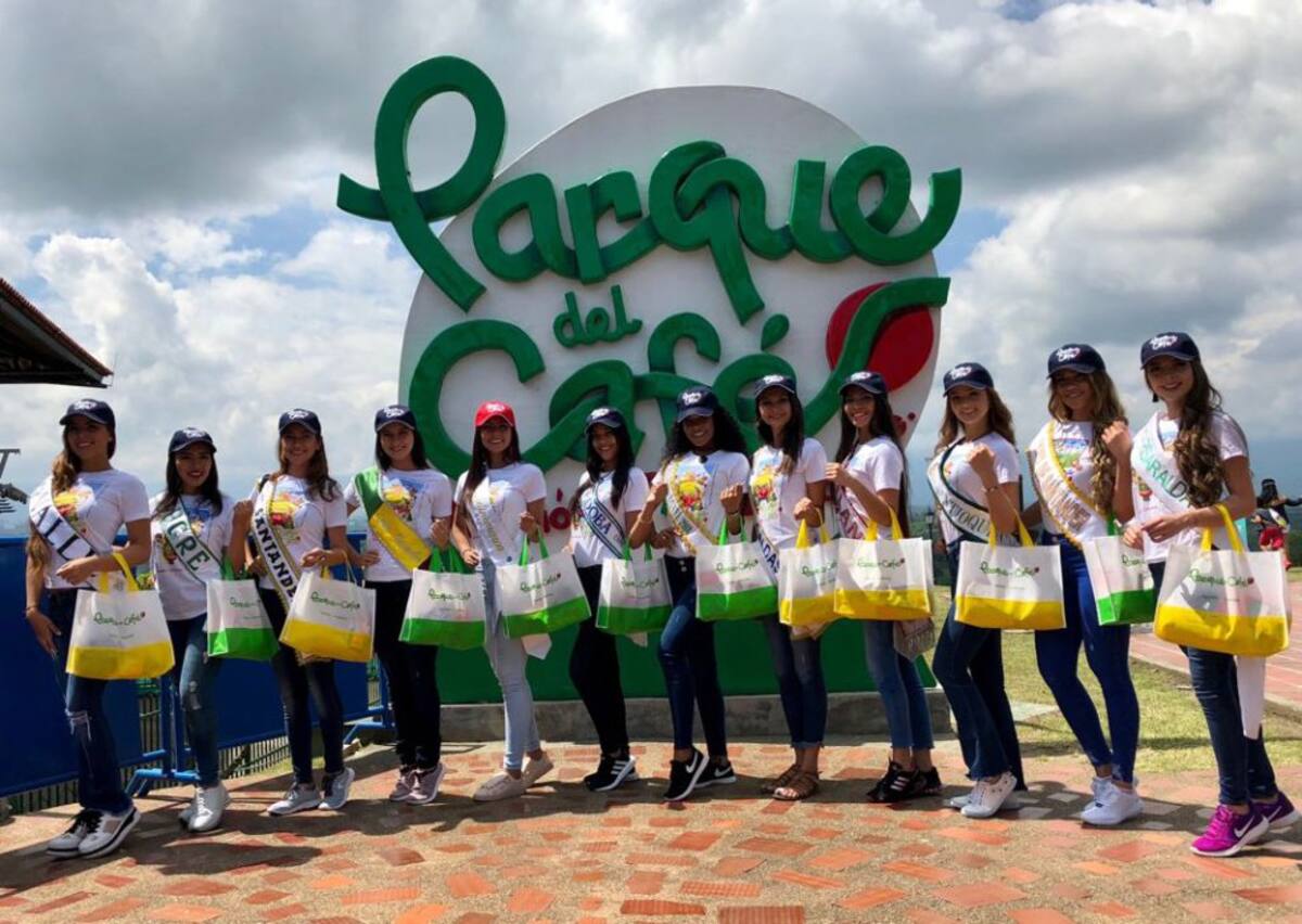 Las aspirantes se gozaron cada espacio del parque