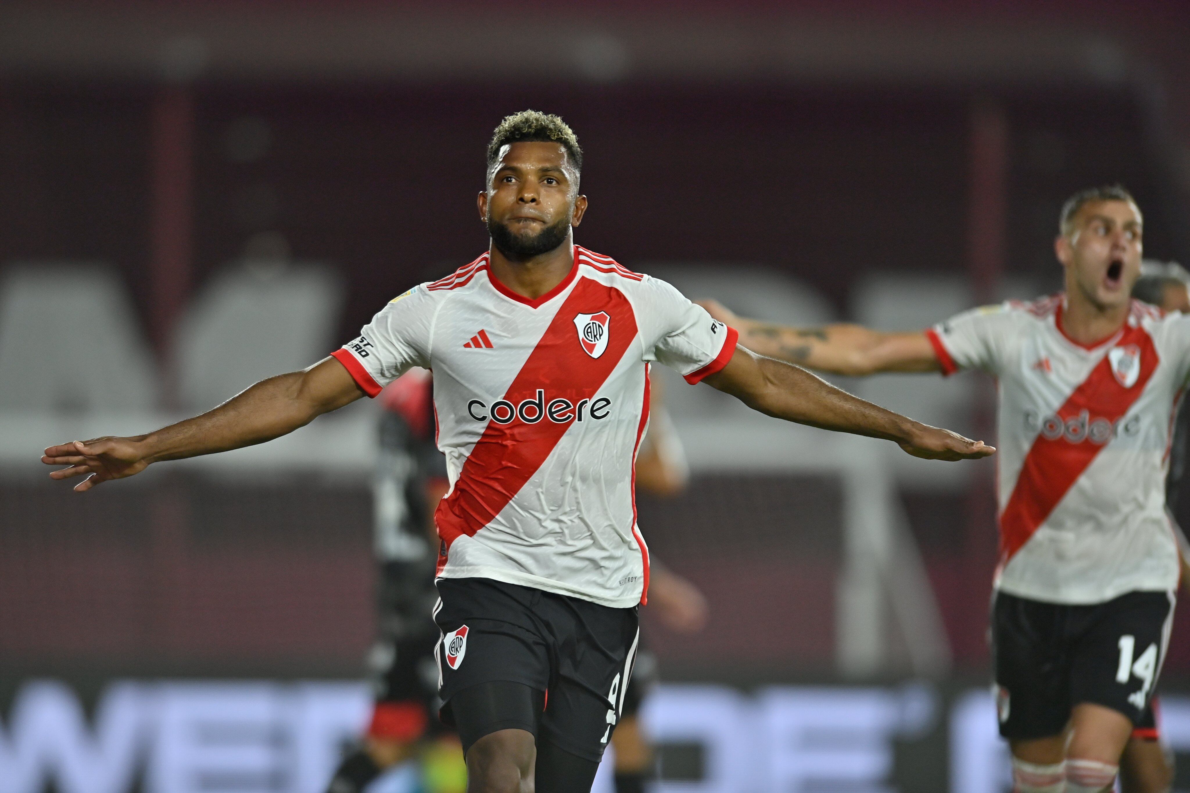 Miguel Borja imparable con el gol en Argentina / Foto: River Plate