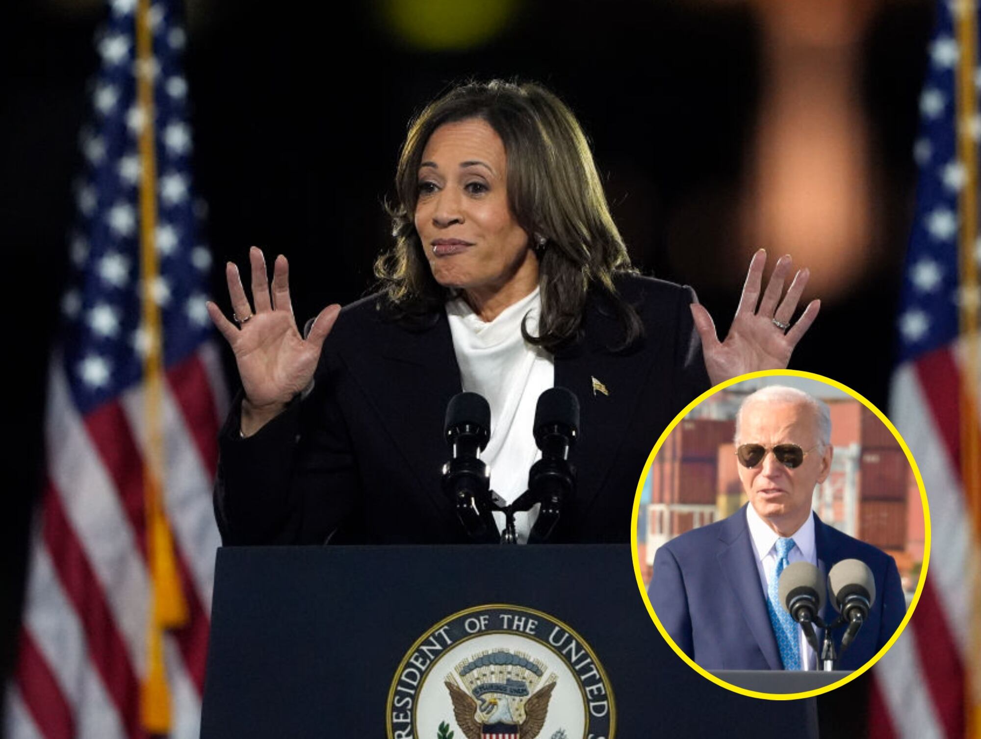 Kamala Harris y Joe Biden. I Foto: Getty Images.