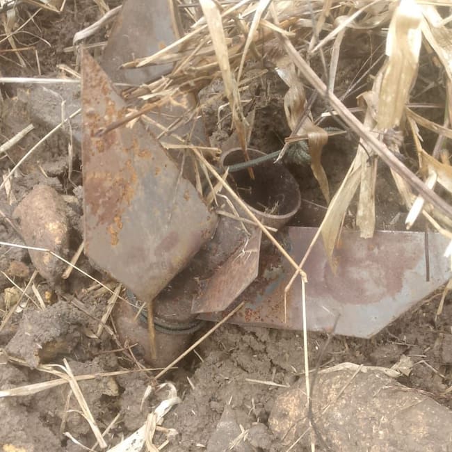 Ataque de dron con explosivos destruye vivienda en el Catatumbo. / Foto: Cortesía.