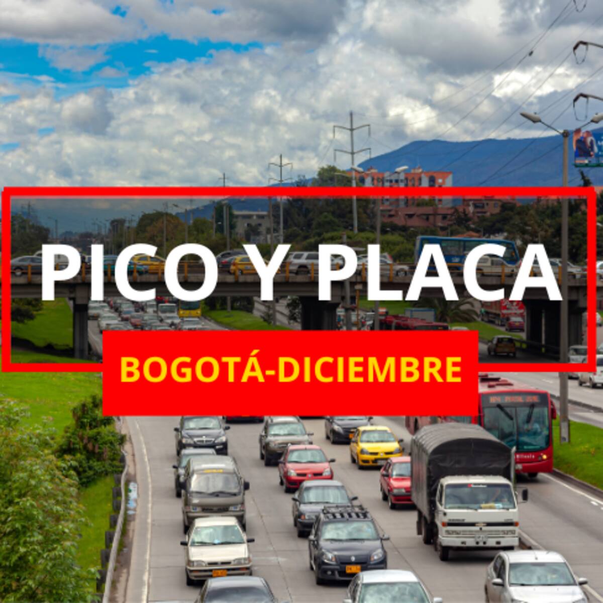 Pico y placa en Bogotá 29, 30 y 31 de diciembre 2025: Vehículos que no circulan y excepciones
