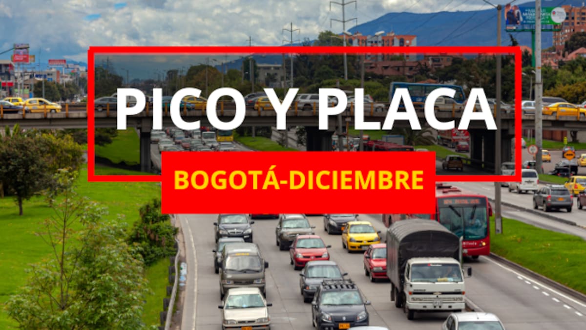 Pico y placa para Navidad en Bogotá 2025: horarios, excepciones y cómo solicitar permiso solidario
