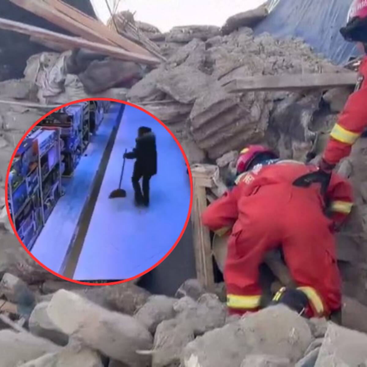 VIDEOS | Así quedó registrado el fuerte sismo en China que ha dejado cerca de 126 personas muertas