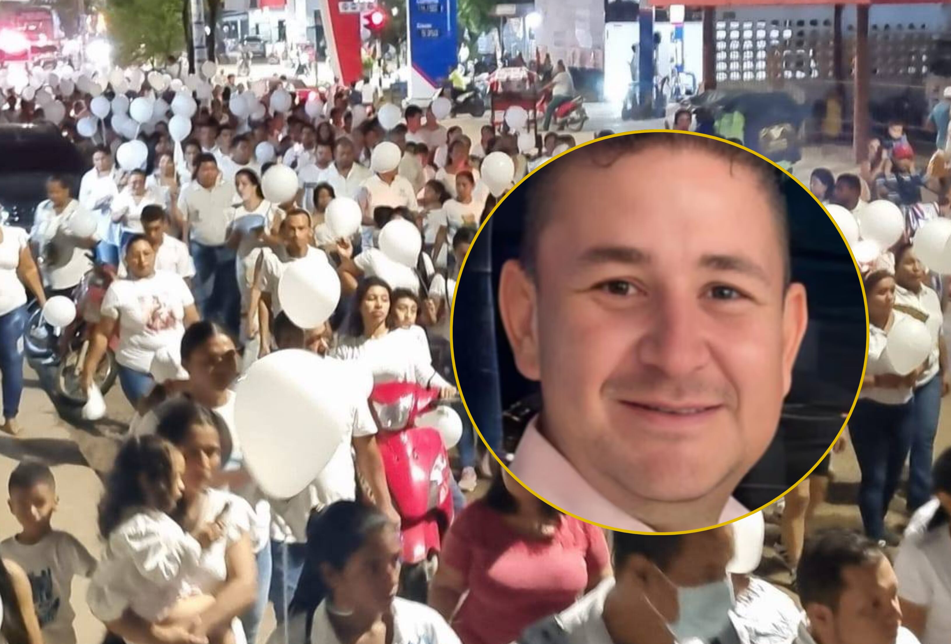 Caminata por la liberación de Juan Carlos Bayter/ Brayan García