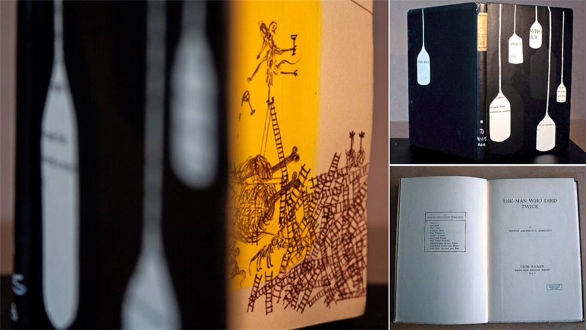Stephen Livingstone abordó un libro francés llamado "Miracles de Notre Dame", con ilustraciones de milagros. Inspirado por la presencia de una rejilla de ganado en una de las imágenes, Stephen remplazó las imágenes con sus propias fotos de rejillas de ganado y elaboró un libro en forma de acordeón. Artista: Stephen Livingstone.