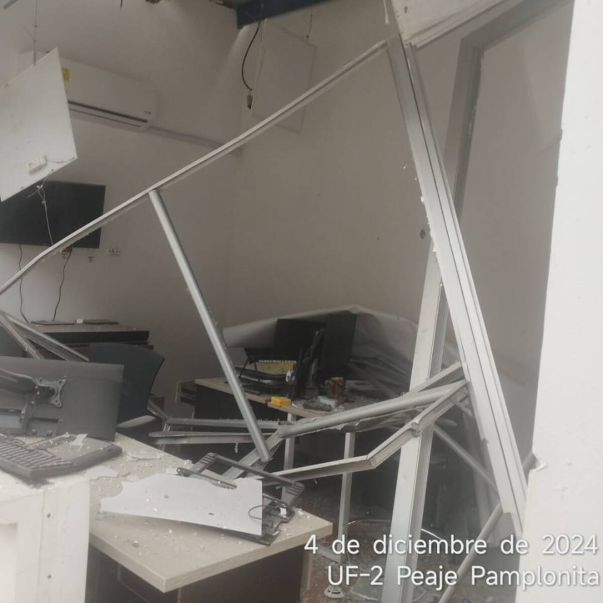 ANI condena acción terrorista contra peaje Pamplonita, en Norte de Santander
