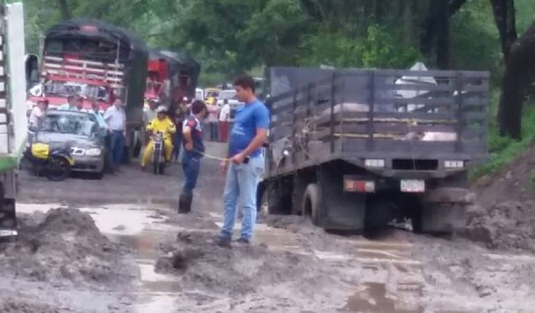 Las lluvias provocaron emergencias en este punto del departamento.