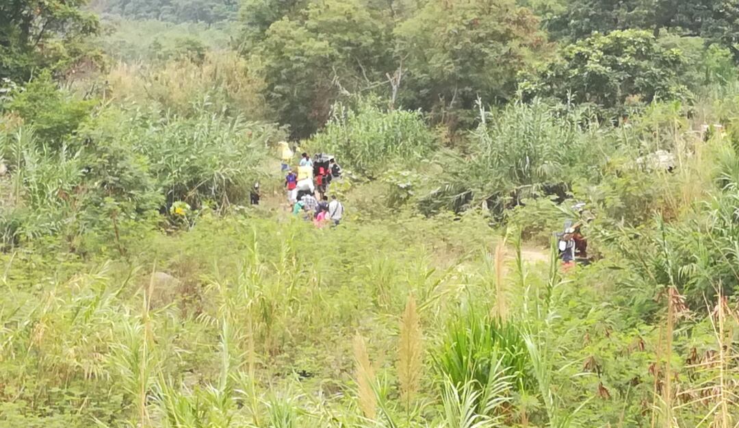 Migrantes llegando a Colombia