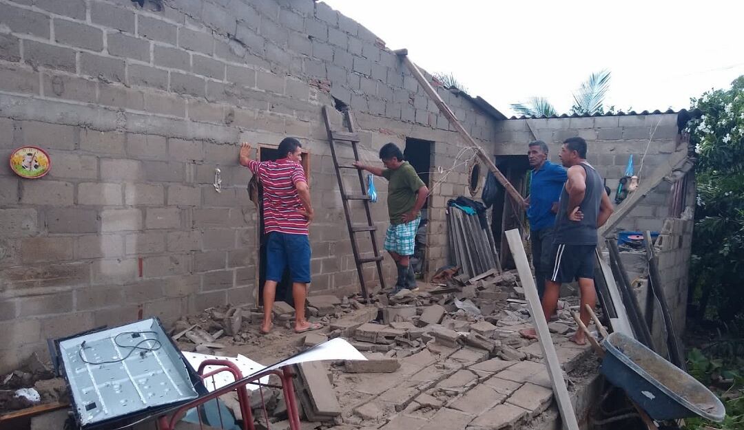 Viviendas afectadas. Cortesía: Alcaldía