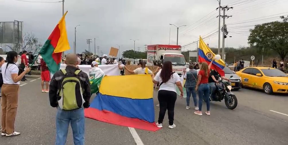Protesta en contra del peaje de Villa del Rosario / Foto: Archivo